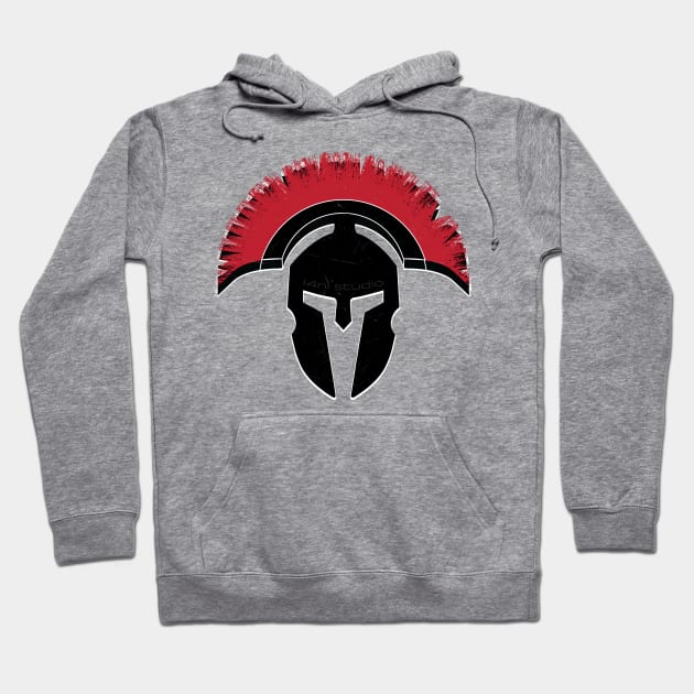 Spartan Warrior Hoodie by i4ni Studio